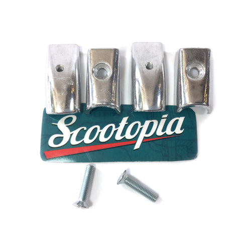 Lambretta Legshield Beading Endcap - Lower - Pair - Series 3 / Serveta - Scootopia