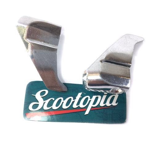 Lambretta Endcap Set - Sharks Teeth, Pair - GP/DL - Metal - Scootopia