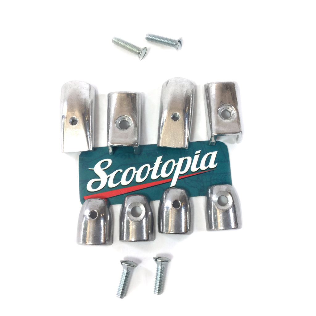 Lambretta Legshield Beading Endcap Kit - Upper + Lower - Set / 4 - Series 3 - Scootopia