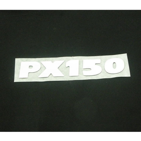 Vespa: Sticker - Cowl - "PX150" Clear lettering