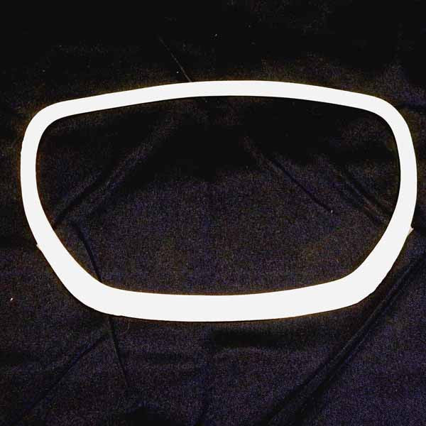 Vespa: Headlight Gasket - SS - Trapezoidal (under lens)