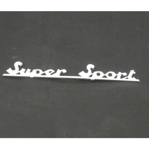 Vespa: Badge - Rear - "Super Sport" - Script - SS180