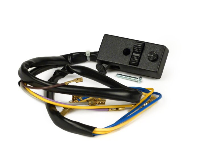 Vespa Light switch -VESPA- PX - 9 wire 12V models with indicators, without battery