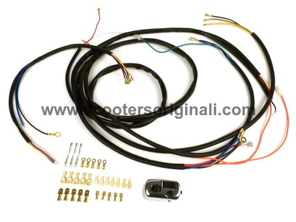 Vespa Wiring Loom / Harness AC Electronic Conversion with Light Switch ...