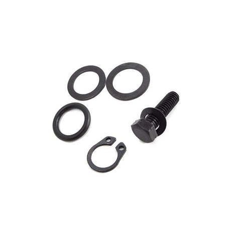 Lambretta Gear Selector Shaft -Shim O-ring Bolt & Circlip Set - Scootopia 2 shims, bolt, O ring and 10mm circlip