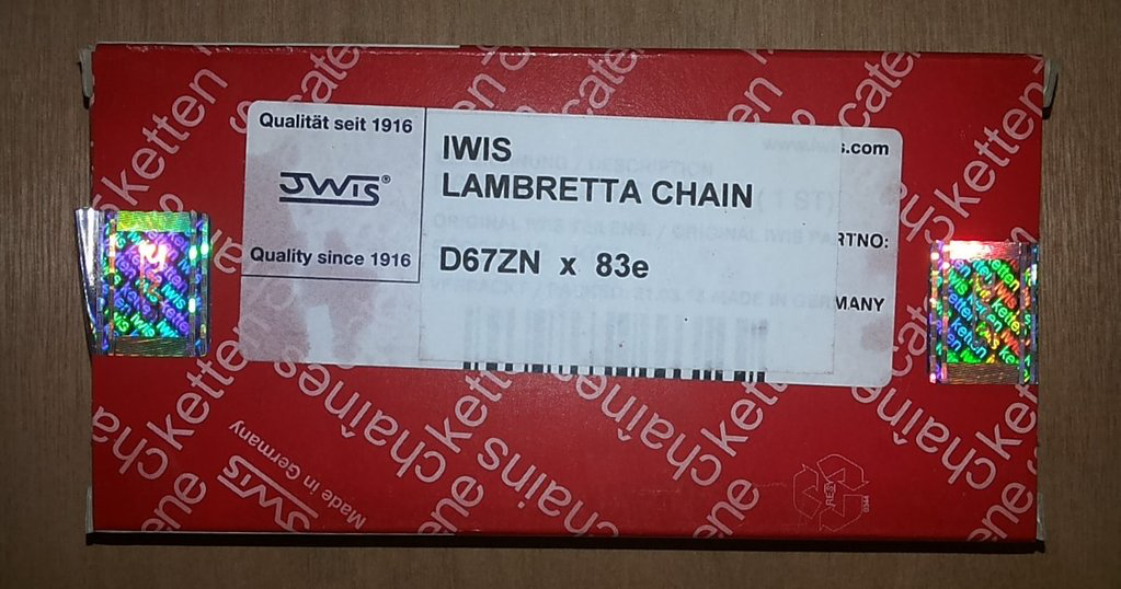 Lambretta Chain - 83 Link High Performance Chain - IWIS