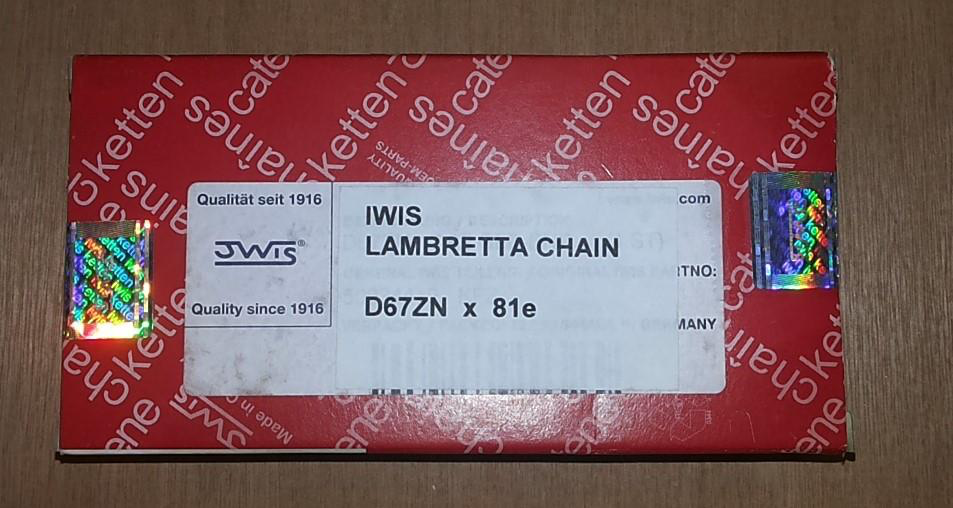 Lambretta Chain - 81 Link High Performance Chain - IWIS