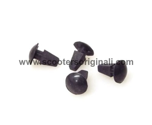 Lambretta Rear Frame Plug - Black - Series 3 / GP / Serveta - Set/4 - Scootopia