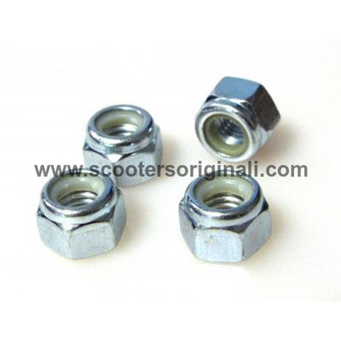 Lambretta Front Damper Nyloc Nut Set/4 - Scootopia